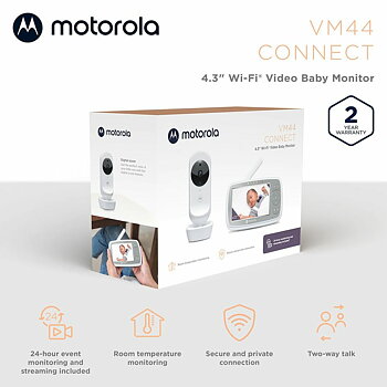 Babymonitor Motorola VM44 4,3" HD WIFI