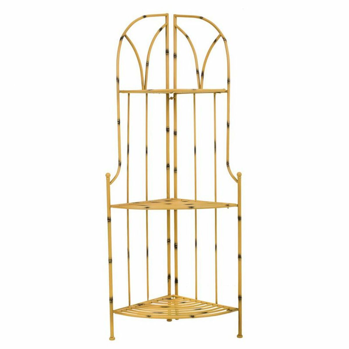 Vinkelhylla Alexandra House Living Gul Smide 35 x 120 x 48 cm - 2