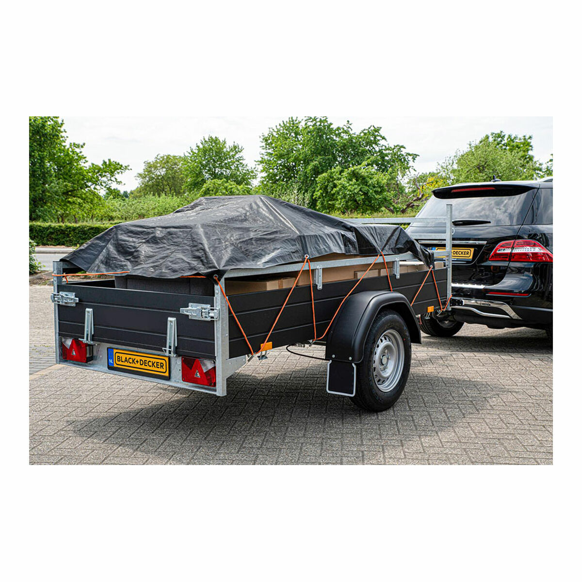 Släpvagnsskydd Black & Decker Svart 1,6 x 2,5 m - 6