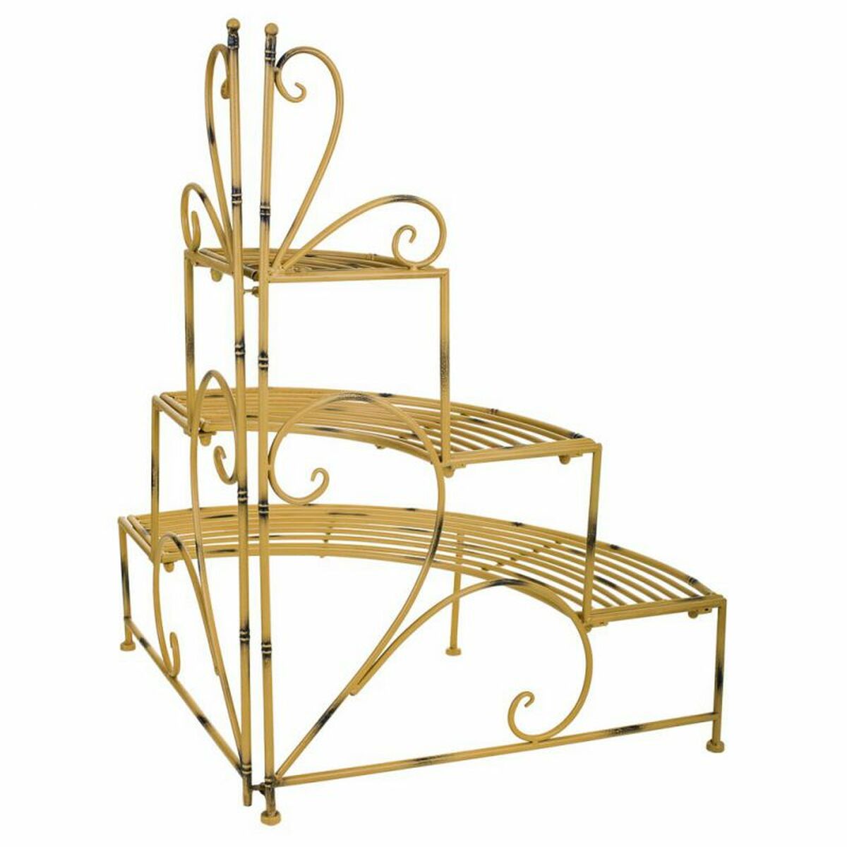 Vinkelhylla Alexandra House Living Gul 58 x 83 x 82 cm - 5