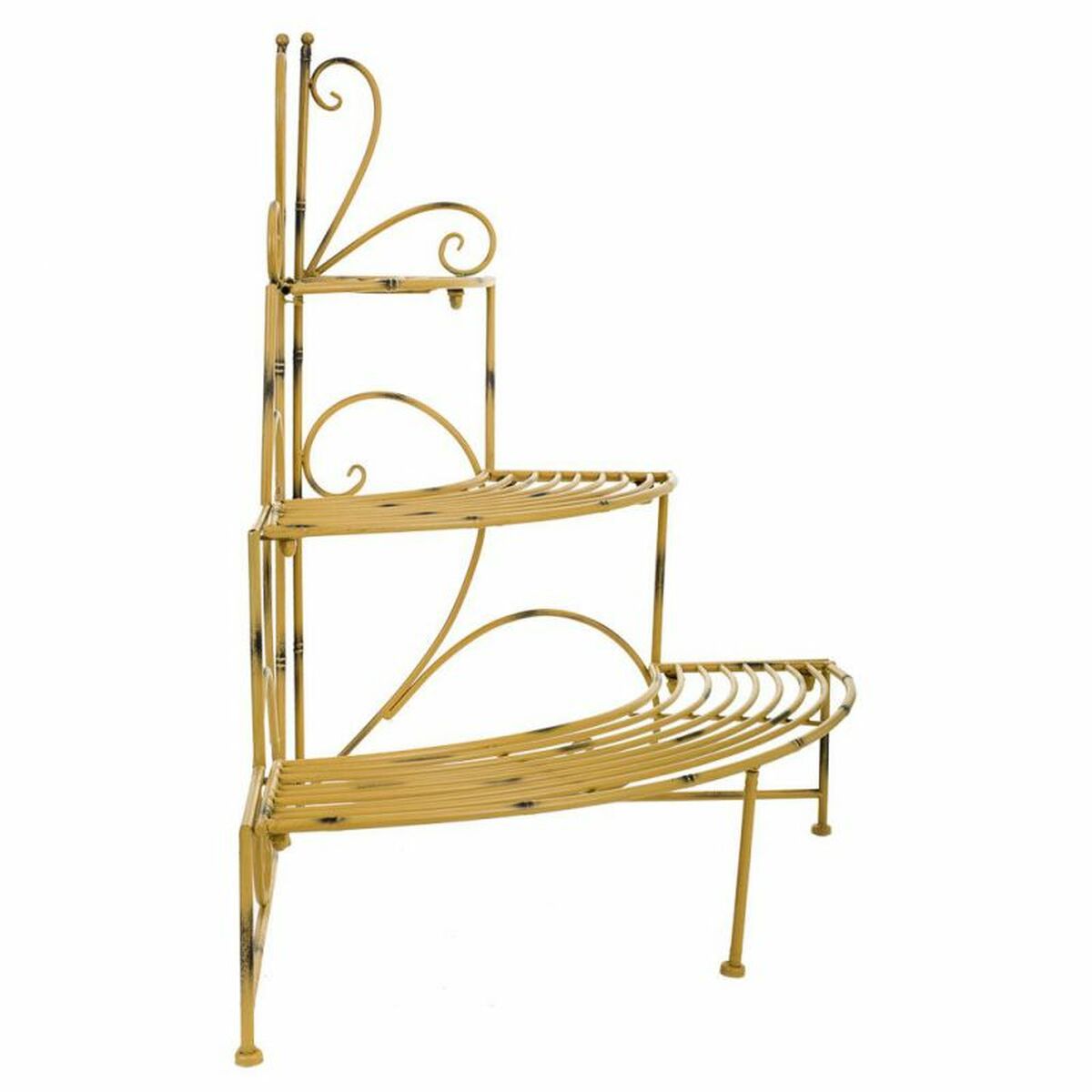 Vinkelhylla Alexandra House Living Gul 58 x 83 x 82 cm - 4