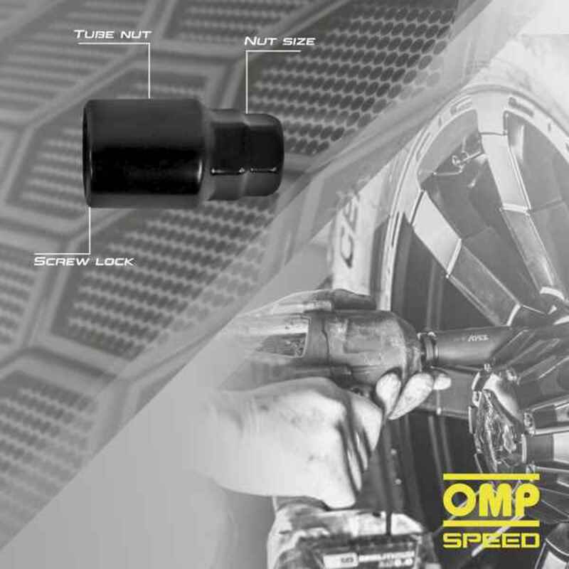 Skruvsats OMP OMPS09831401 M14 x 1,50 4 uds Svart - 4