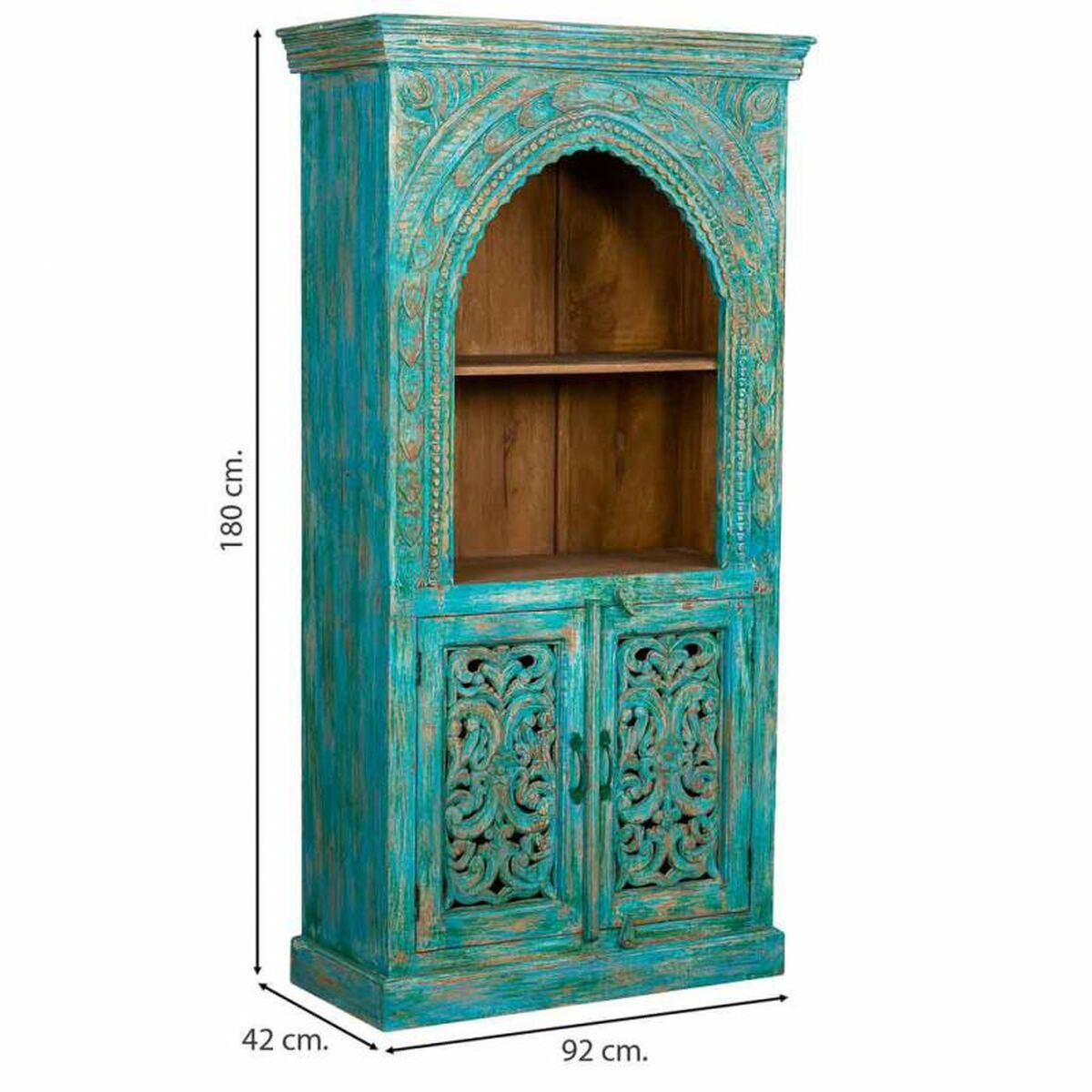 Bokhylla Alexandra House Living Mangoträ 42 x 180 x 91 cm - 4