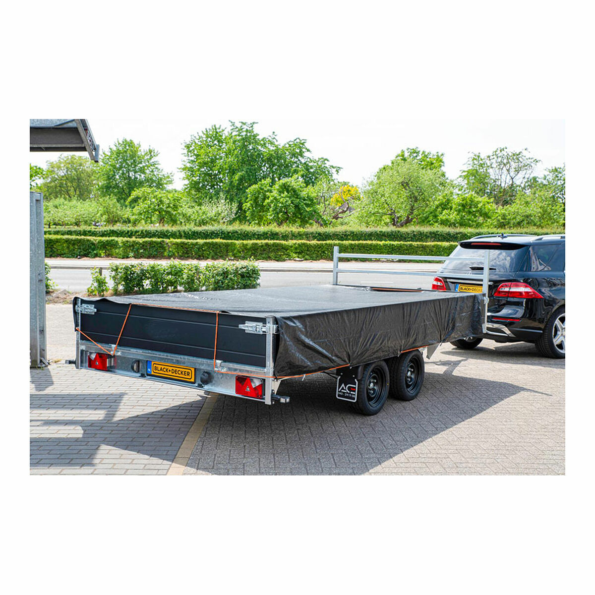 Släpvagnsskydd Black & Decker Svart 3 x 4 m - 7