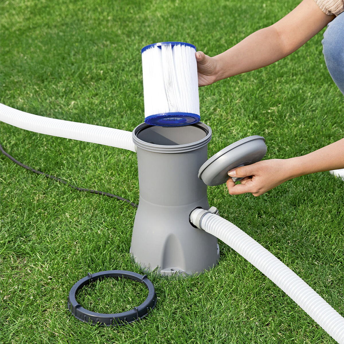 Bestway Filter Rengöringsmedels Typ II Retraktabel Poolpatron 58094 - 3
