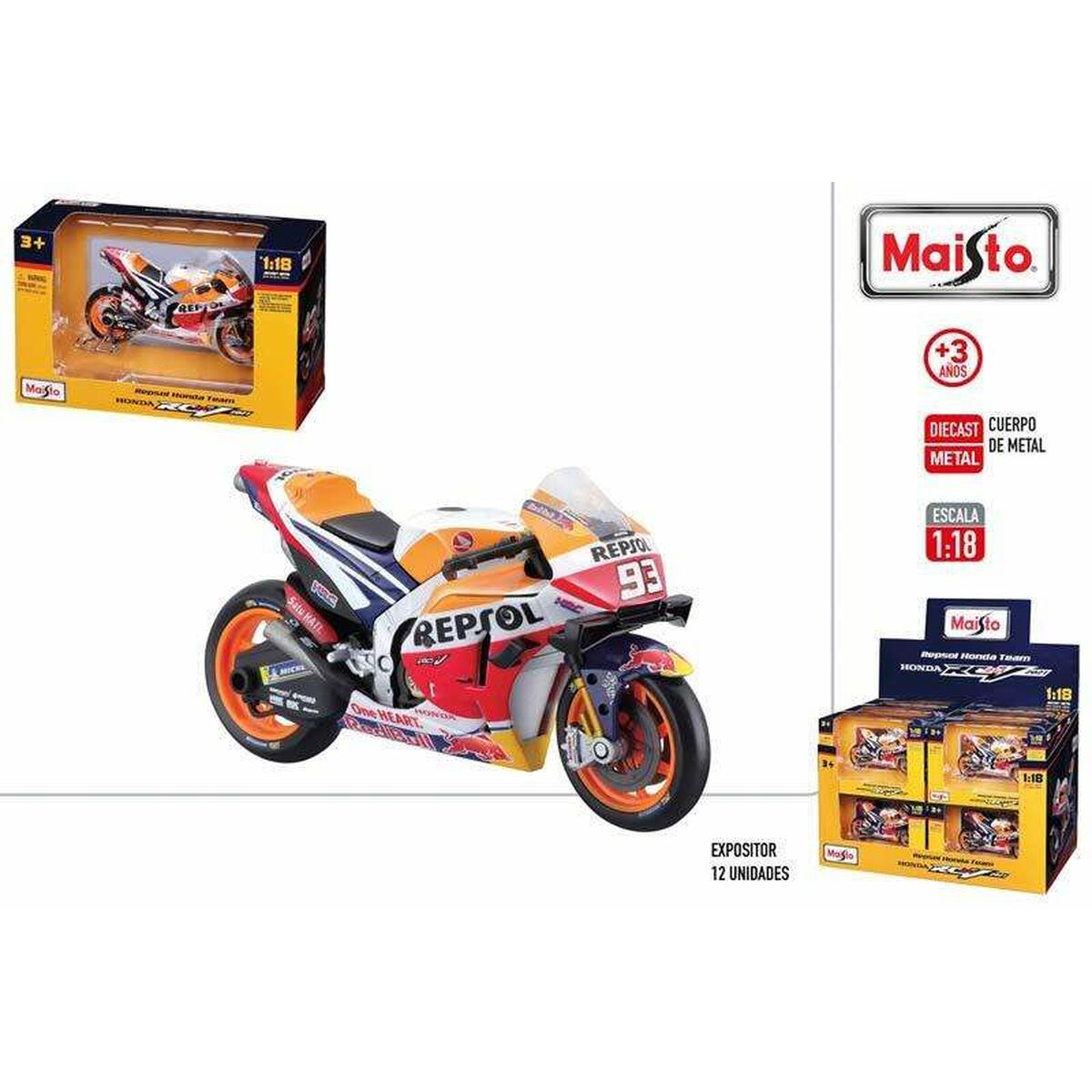 Motorcykel Colorbaby 1:18 - 4