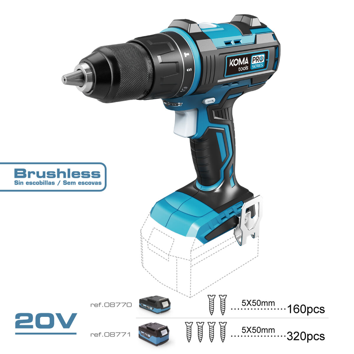 Elektrisk skruvmejsel Koma Tools Pro Series - 8