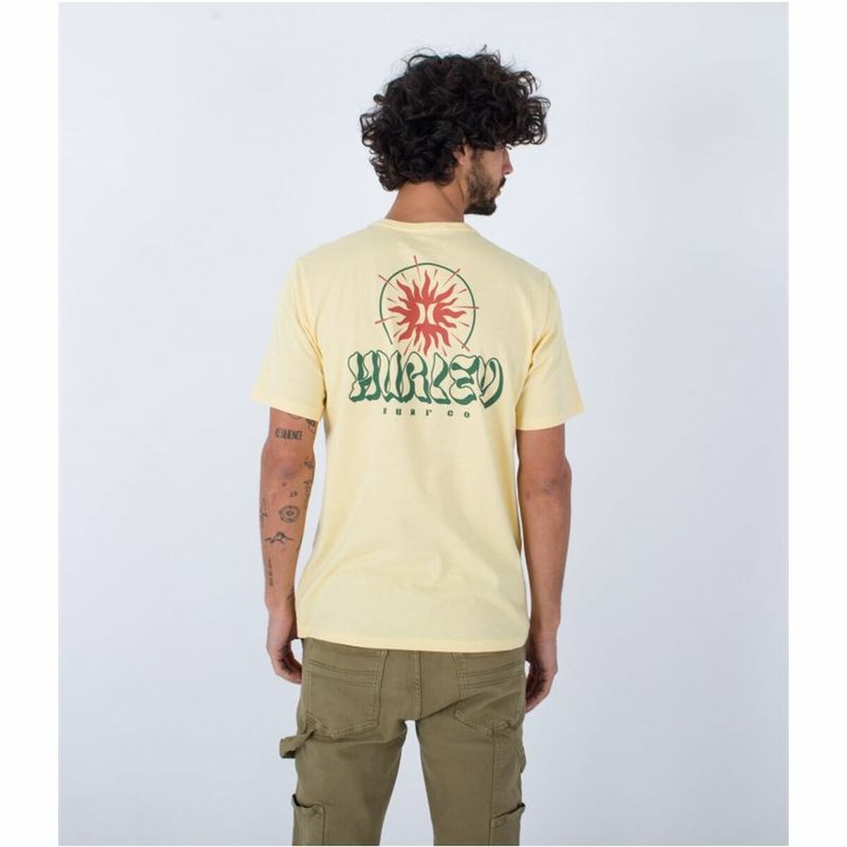 T-shirt Hurley Evd Exp Sun Is Shinning Gul Män - 12