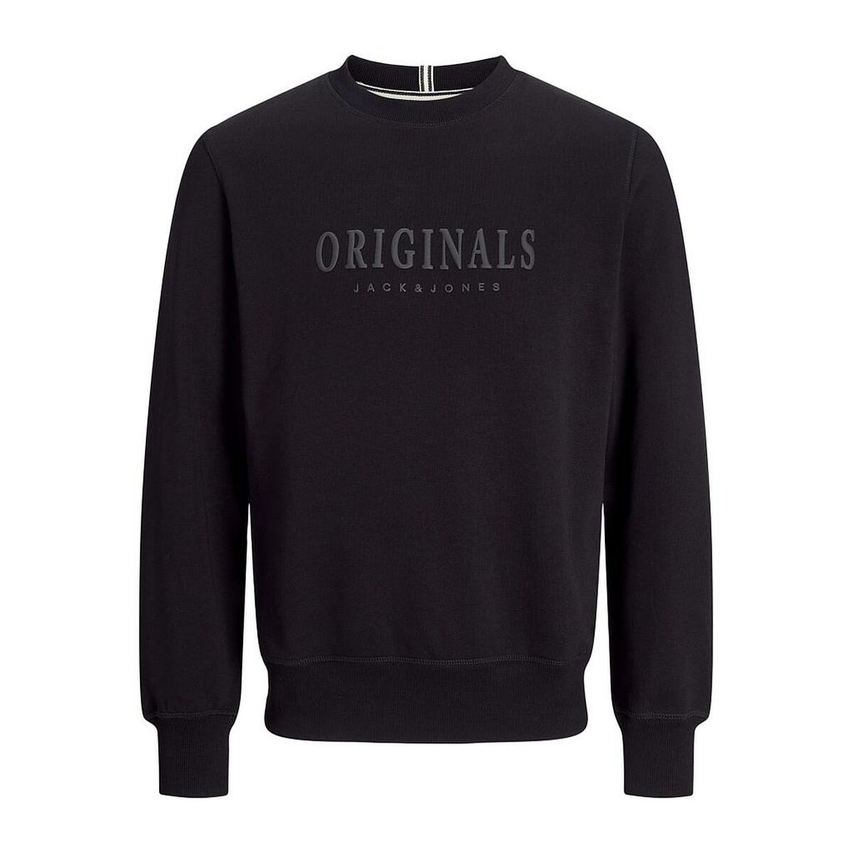 Tröja utan huva Herr Jack & Jones JORFREDERIKSBERG SWEAT 12265756 Svart