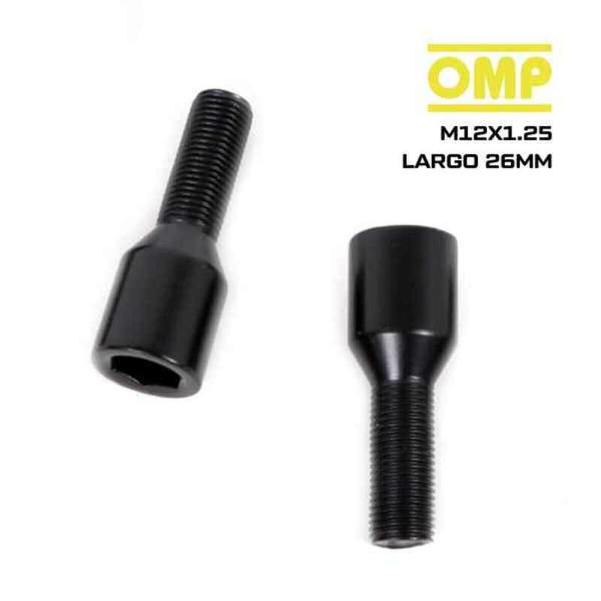 Skruvsats OMP OMPS09621201 M12 x 1,25 Svart - 7