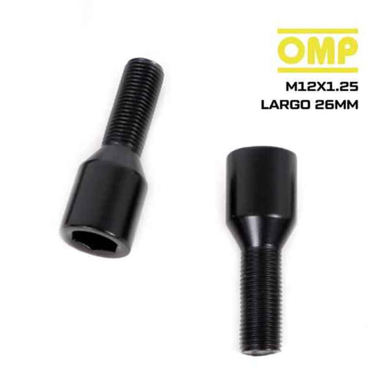 Skruvsats OMP OMPS09621201 M12 x 1,25 Svart - 3