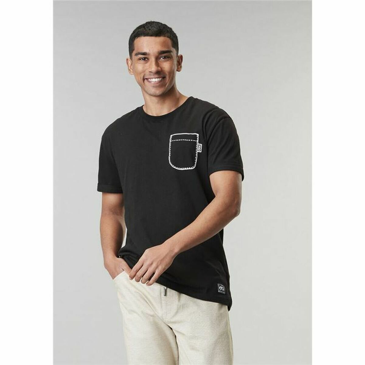 T-shirt med kortärm Herr Picture Deelwi Svart - 3