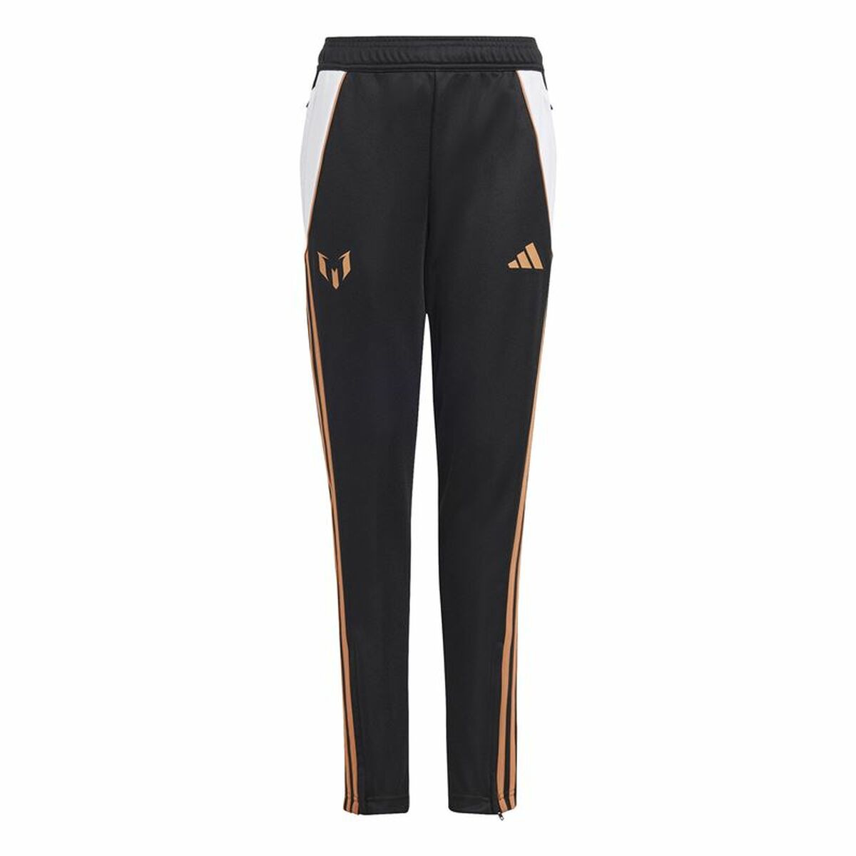 Långa träningsbyxor Adidas Messi Infantil Svart