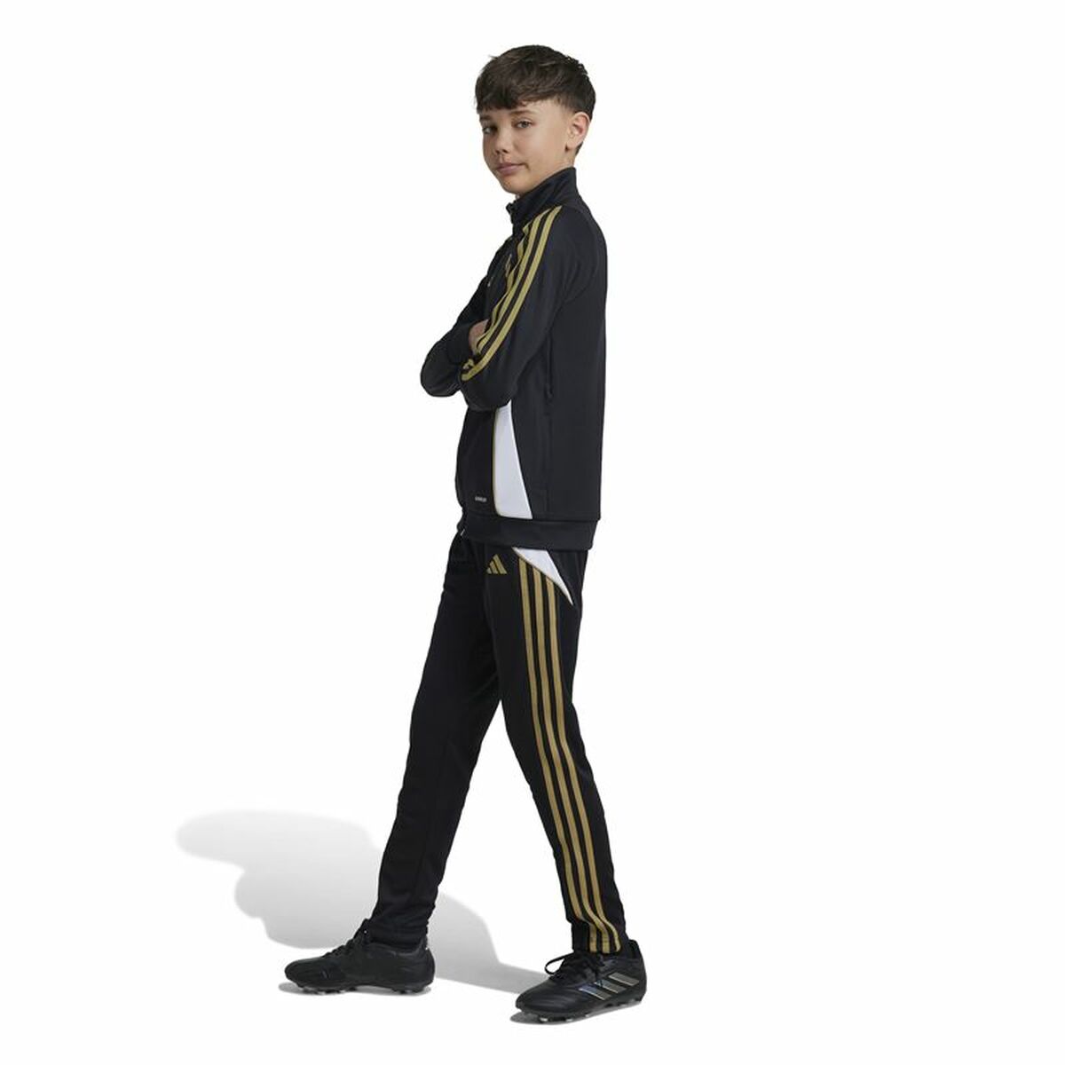 Långa träningsbyxor Adidas Messi Infantil Svart - 3