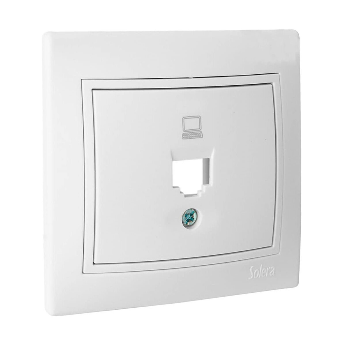 Väggplatta Solera Vit Termoplast Inbäddad, inbyggd 83 x 81 mm - 2