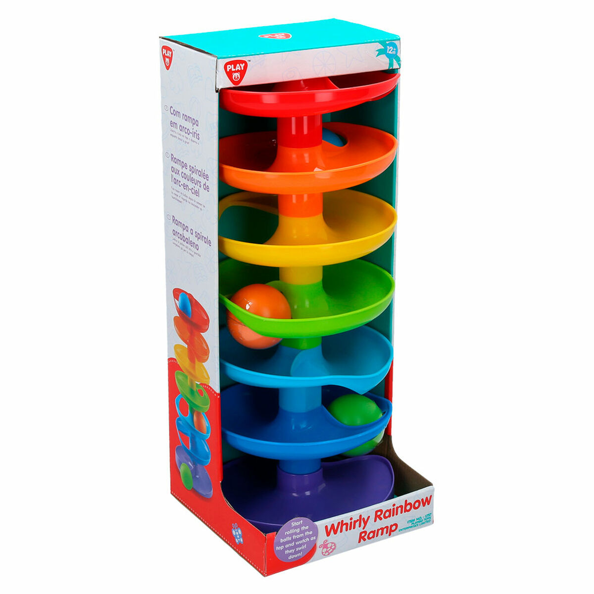 Aktivitetsspiral PlayGo Rainbow 4 antal 15 x 37 x 15,5 cm - 2