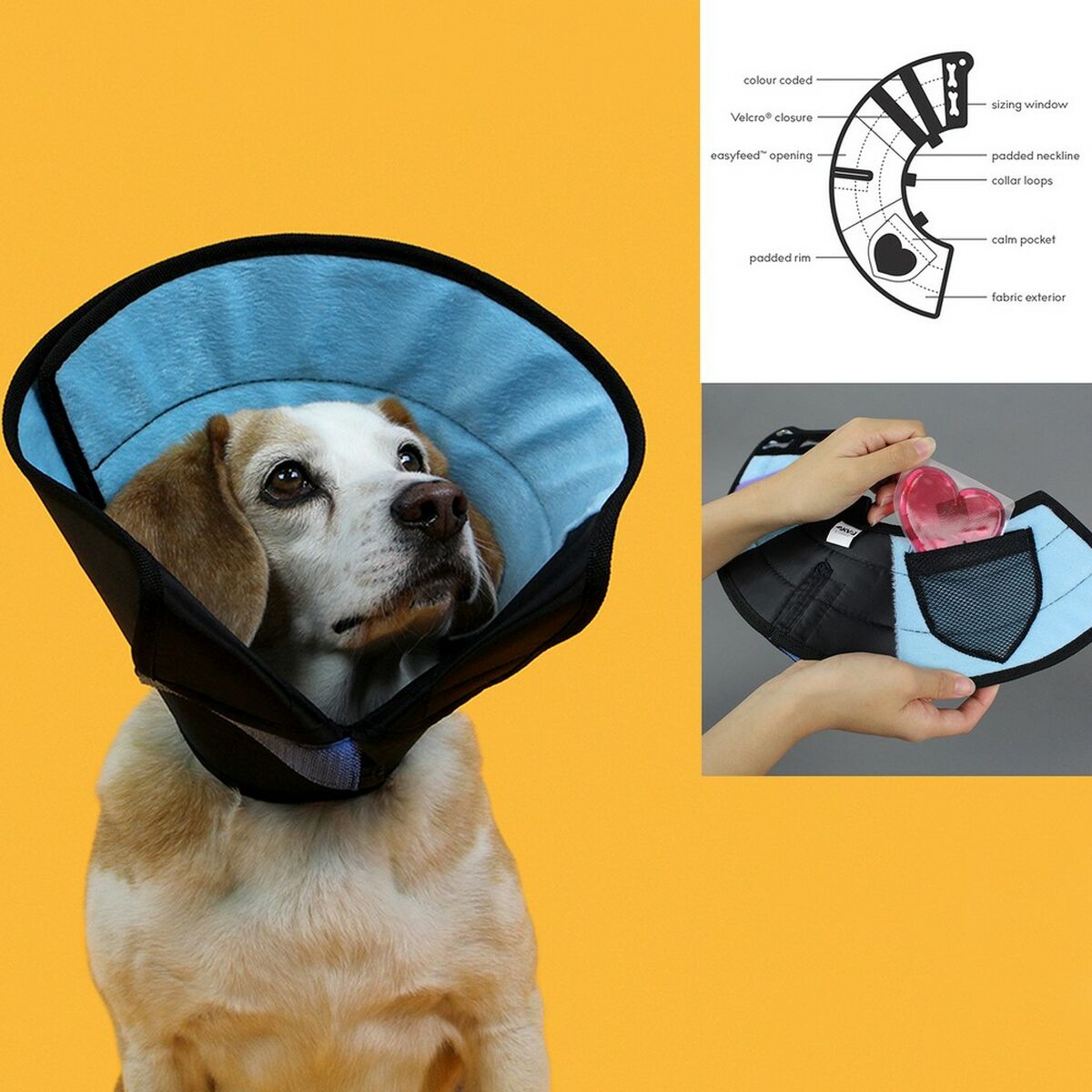 Elizabethan Hundhalsband KVP Calmer Multicolour (30-41 cm) - 2