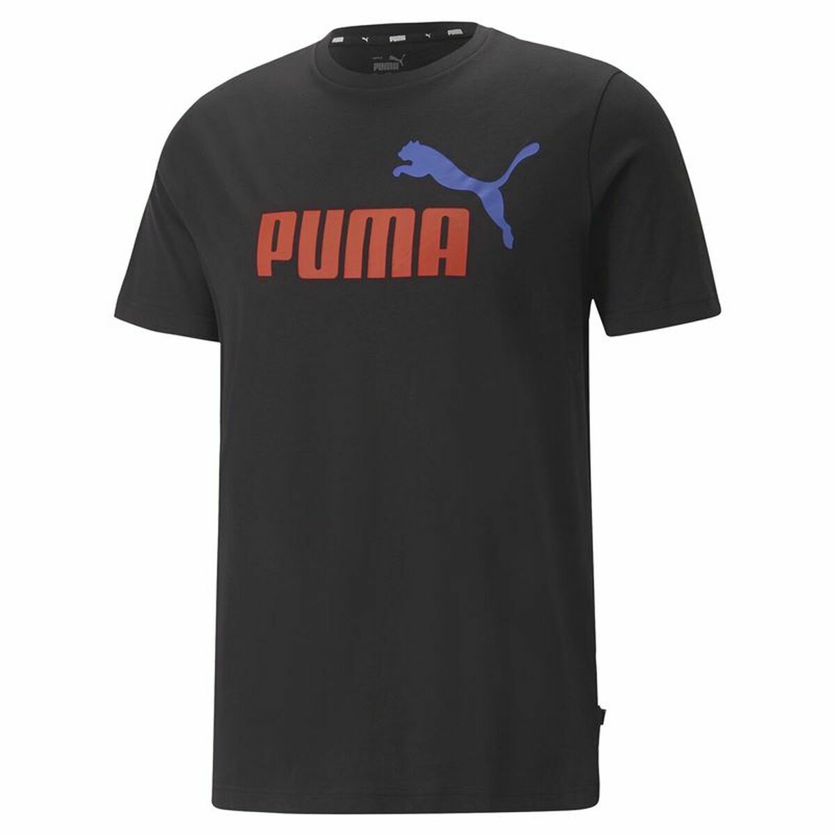 T-shirt med kortärm Herr Puma Essentials + 2 Col Logo Svart - 4