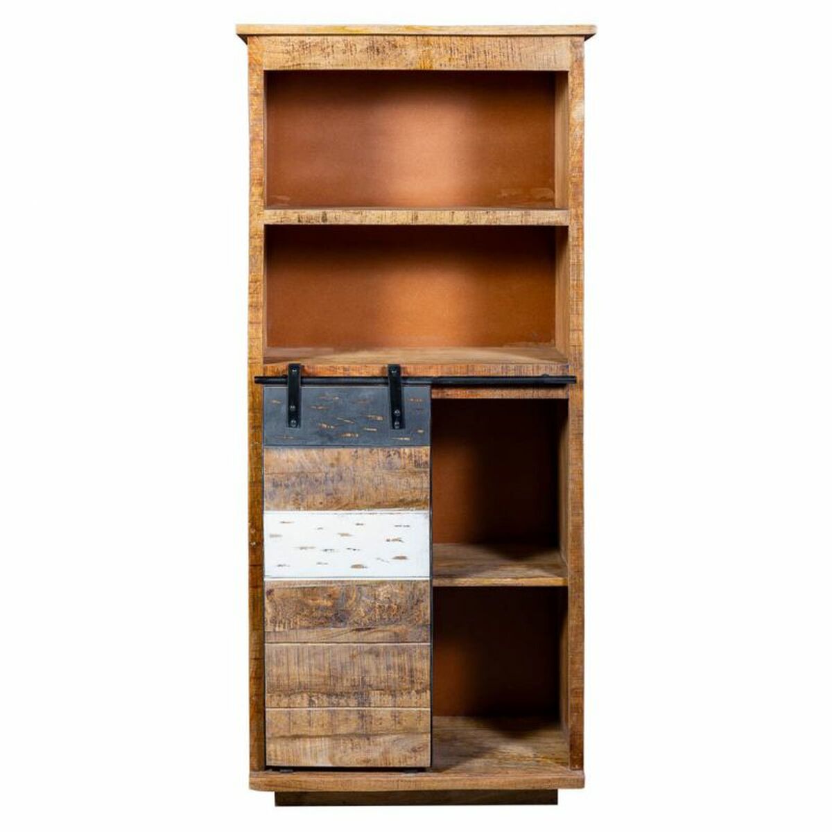 Bokhylla Alexandra House Living Naturell Mangoträ 35 x 160 x 70 cm - 3