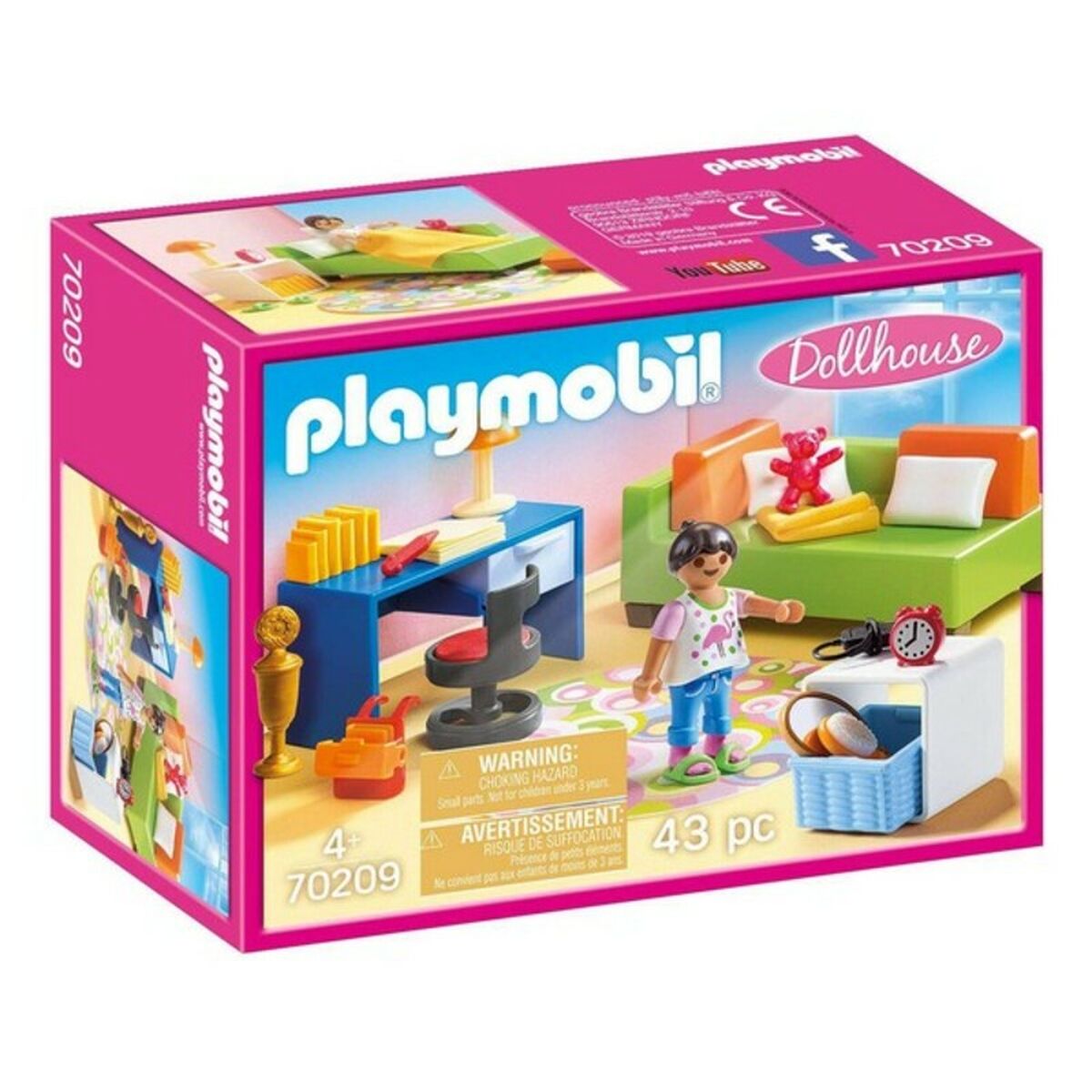Playset Dollhouse Teenager's Room Playmobil 70209 (43 pcs) - 5