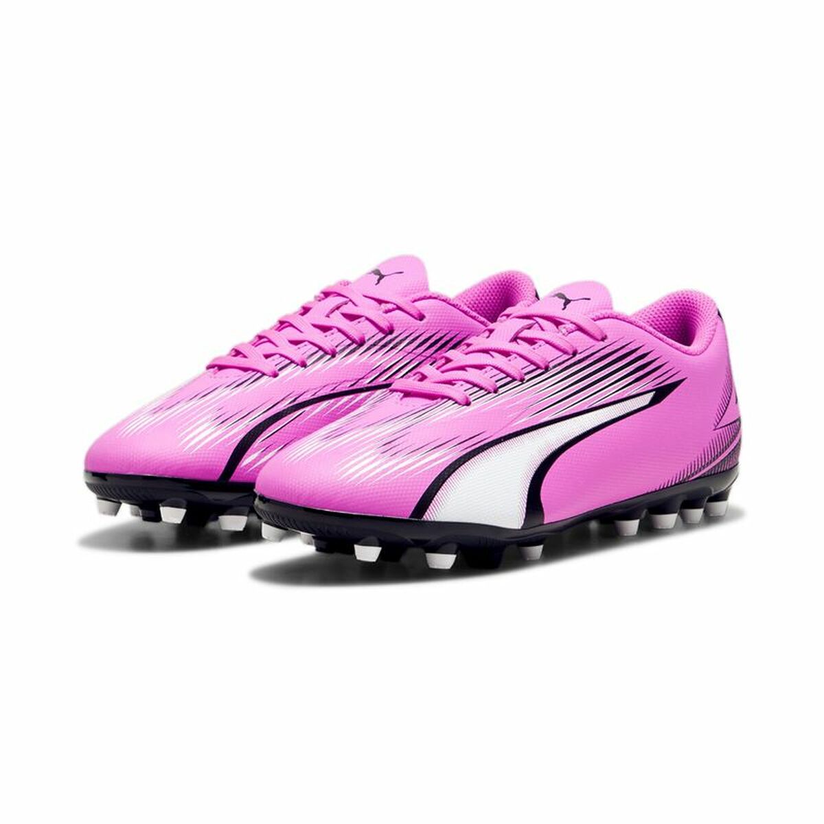 Multi-dubbade fotbollsskor för barn Puma Ultra Play MG Mörkrosa - 5