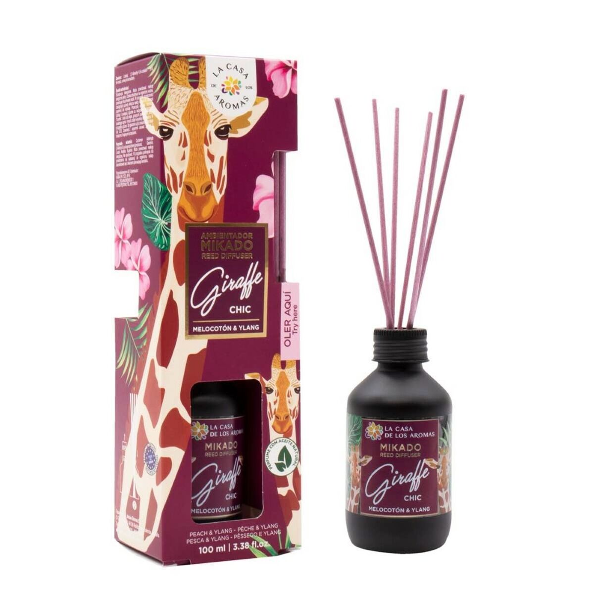 Parfympinnar La Casa de los Aromas Giraffe Chic Persika Ylang Ylang (100 ml) - 2