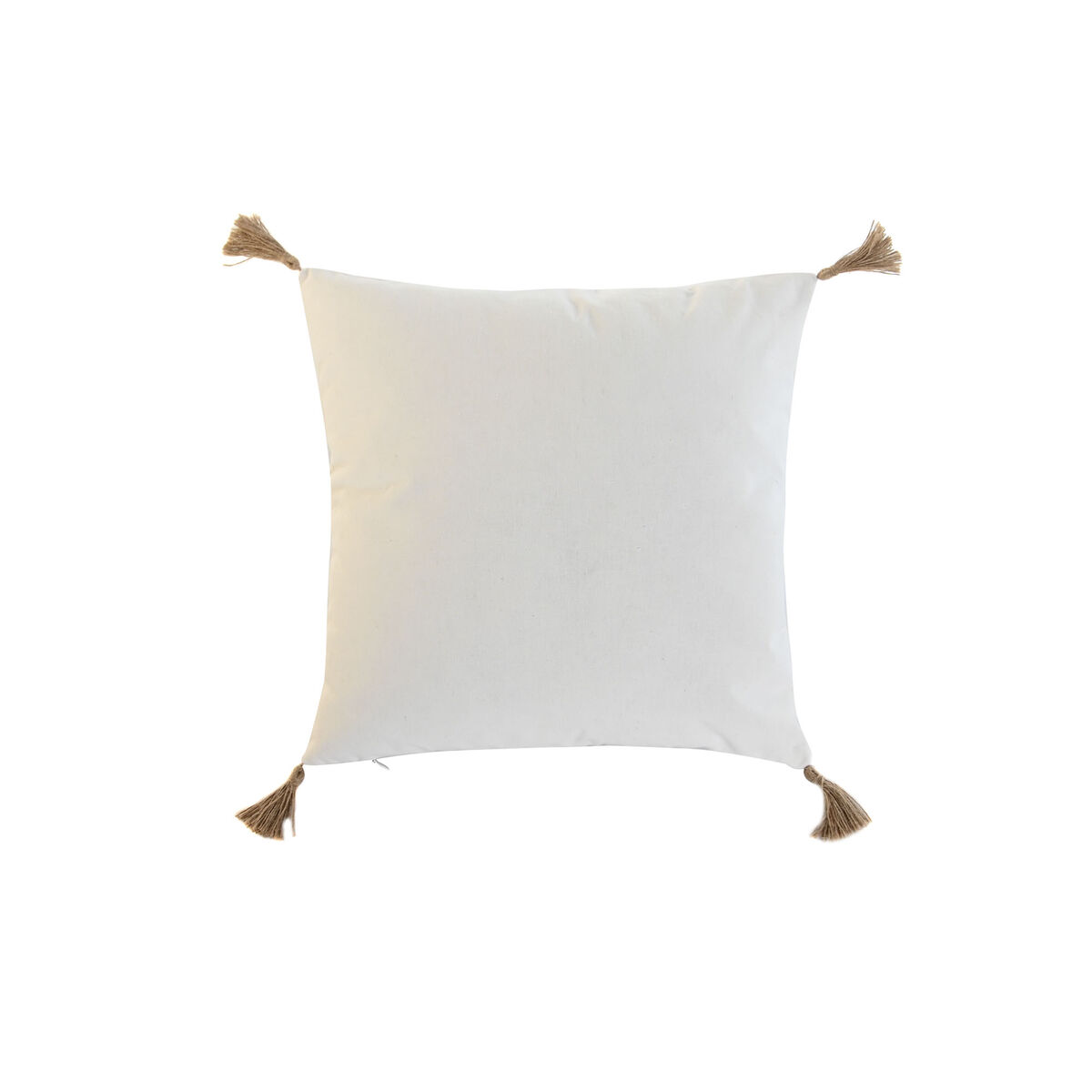 Kudde Home ESPRIT Beige Naturell Boho 45 x 5 x 45 cm - 3