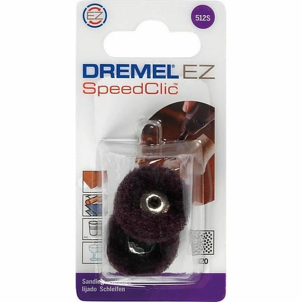 Slipskiva Dremel 512S Ø 25 mm (2 antal) - 3