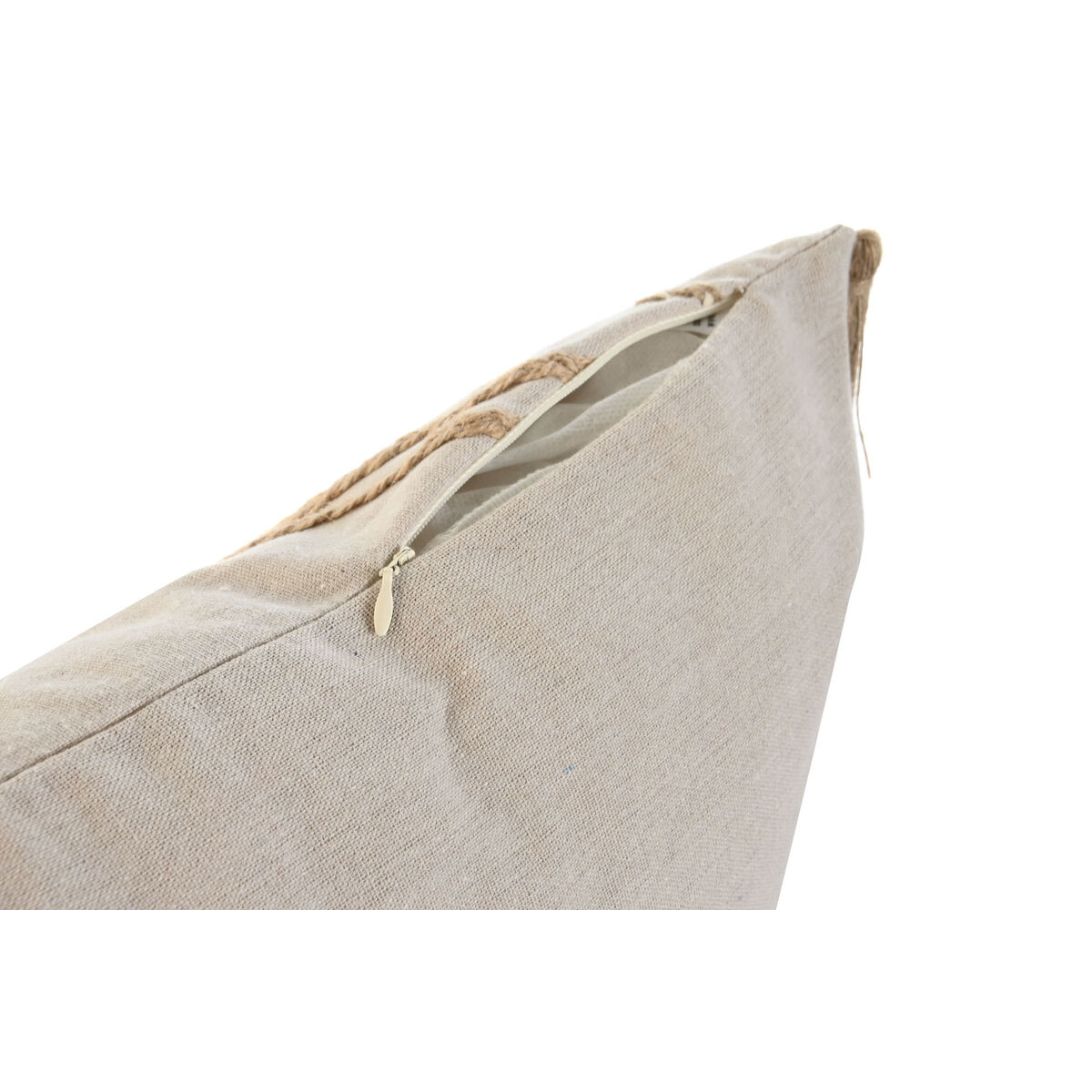 Kudde Home ESPRIT Beige Boho 45 x 5 x 45 cm - 5