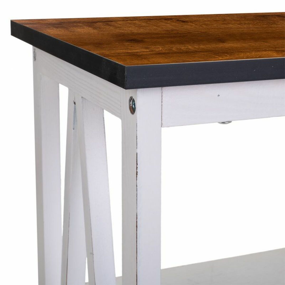 Bokhylla Alexandra House Living Vit Paulowniaträ Trä MDF 30 x 60 x 40 cm - 6