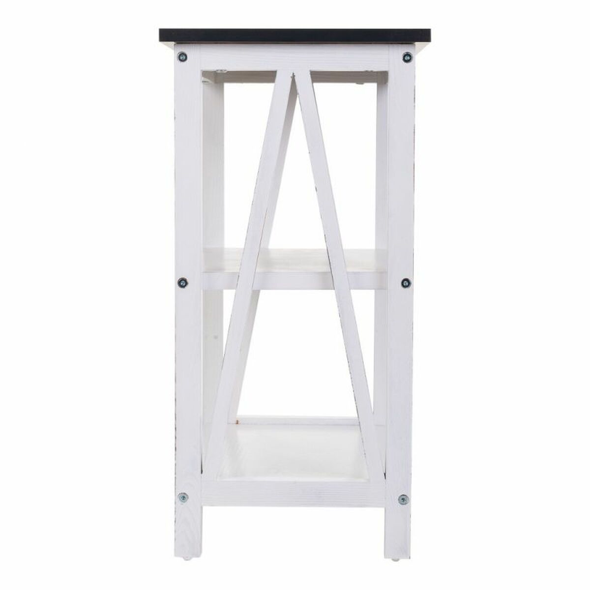 Bokhylla Alexandra House Living Vit Paulowniaträ Trä MDF 30 x 60 x 40 cm - 3