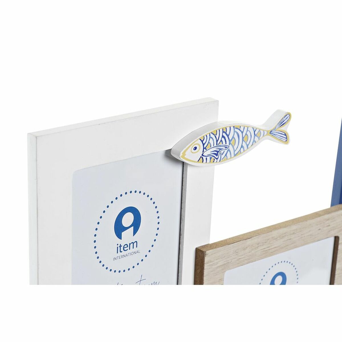 Fotoram DKD Home Decor Trä Glas Trä MDF Medelhavs Fiskar (40,5 x 6 x 27 cm) - 2