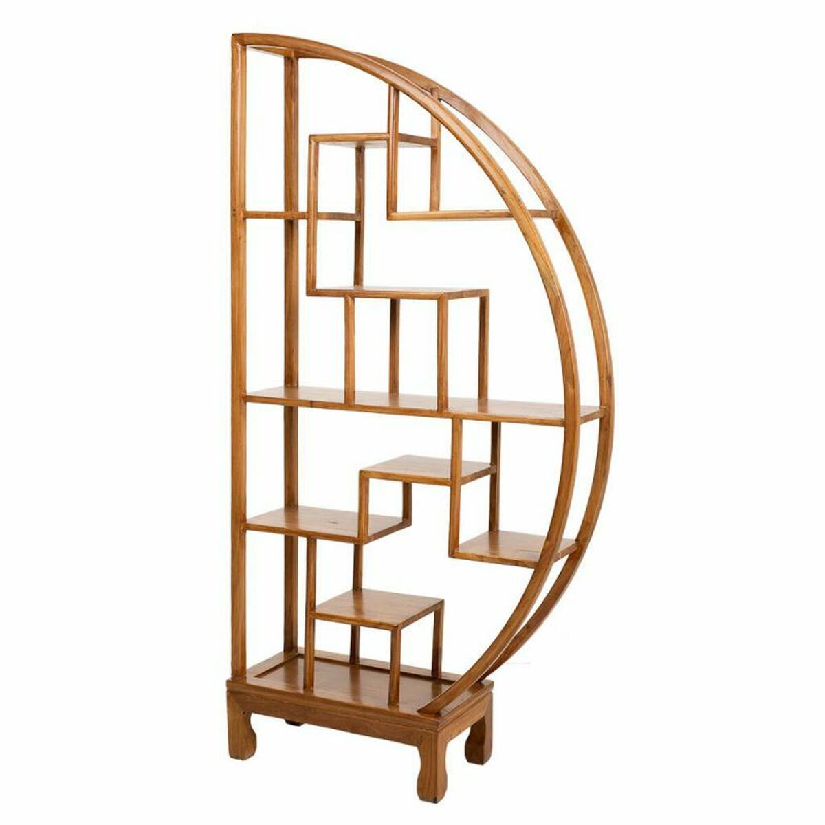 Bokhylla Alexandra House Living Brun Trä Almträ 26 x 175 x 86 cm - 4