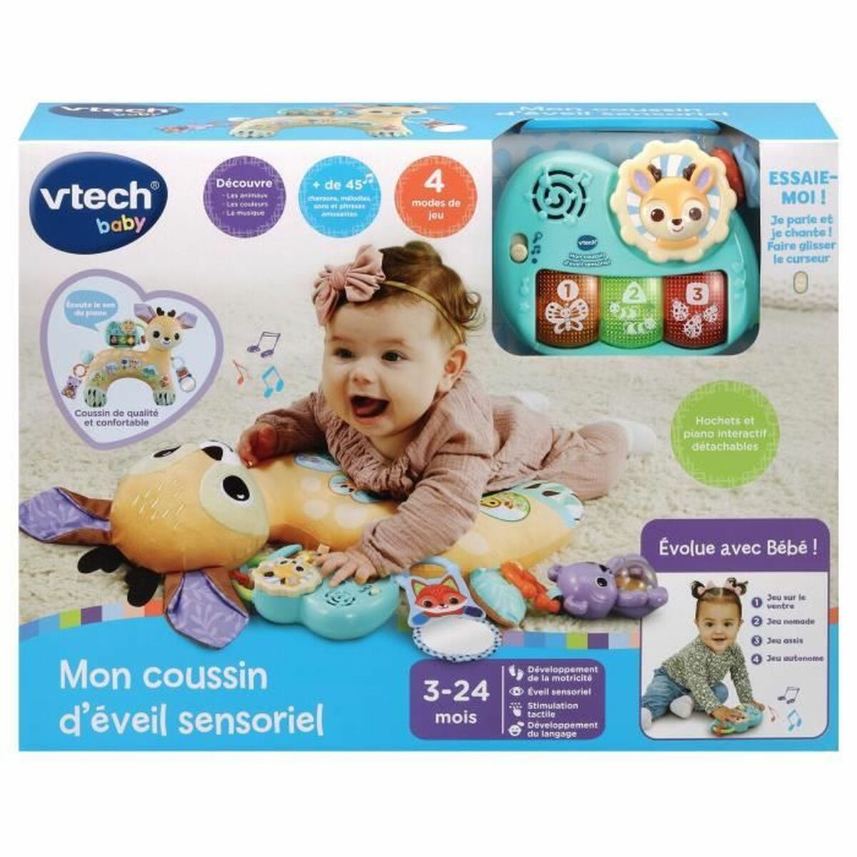 Färdighetsspel för bebisar Vtech Baby MON COUSSIN D'ÉVEIL SENSORIEL - 2