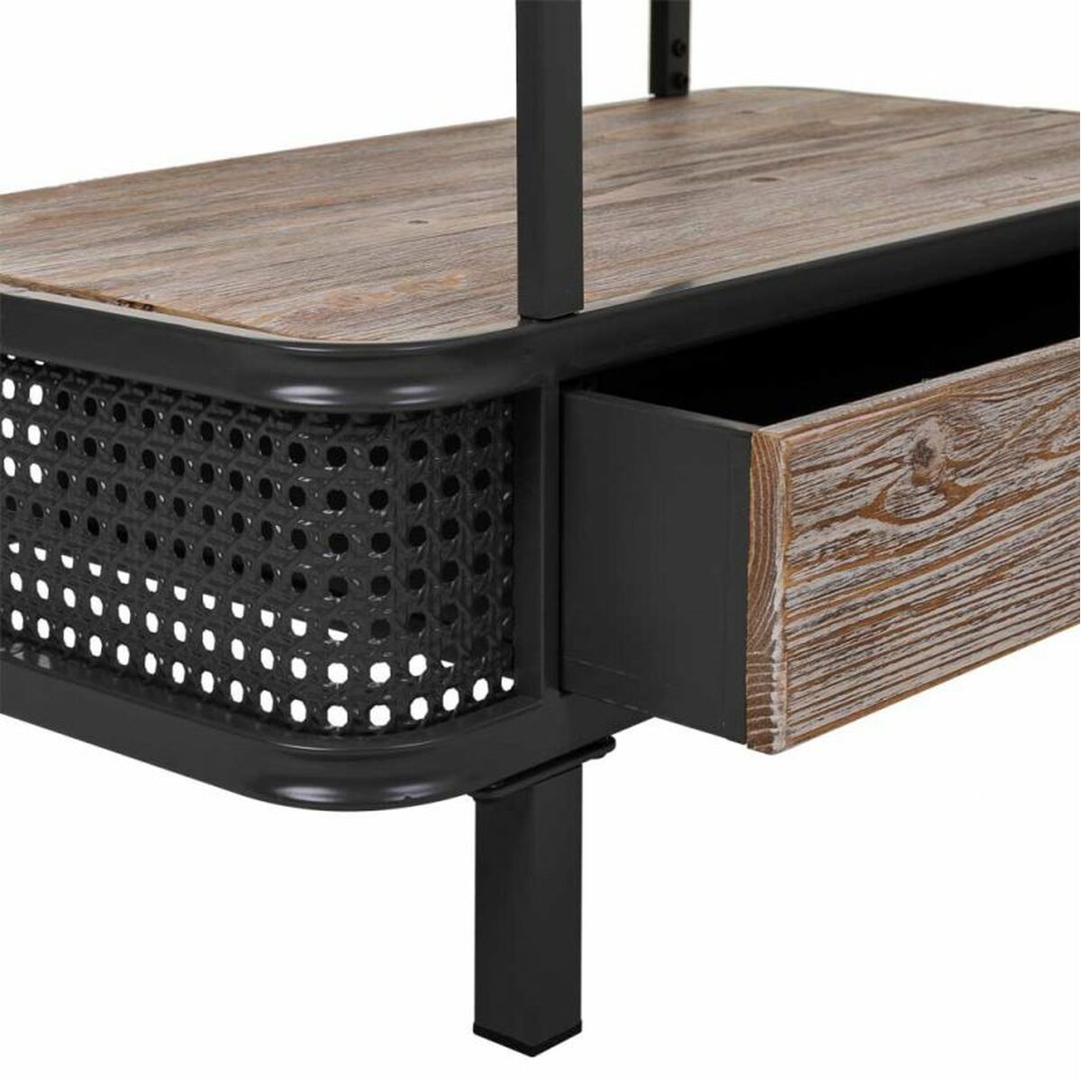 Bokhylla Alexandra House Living Brun Trä Metall Järn 121 x 40 x 80 cm - 7