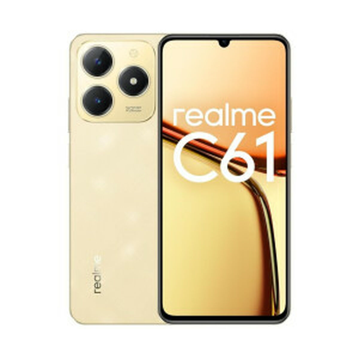 Smartphone Realme C61 6,74" Unisoc 6 GB RAM 128 GB Gyllene