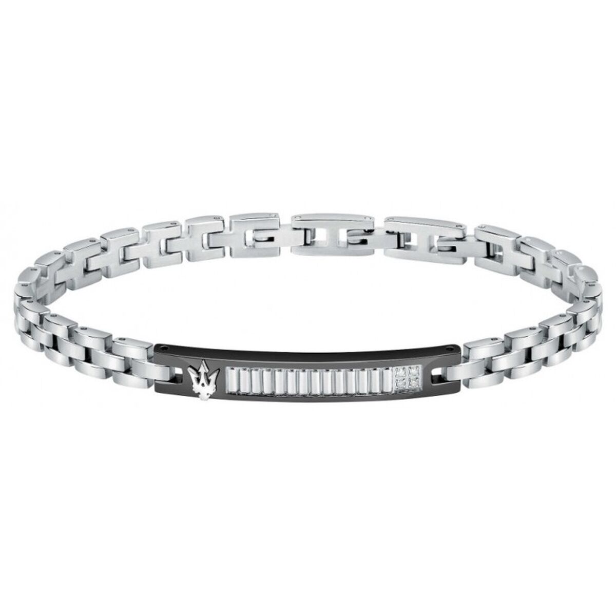 Herrarmband Maserati DIAMONDS Rostfritt stål Silvrig