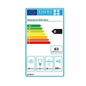Konventionell fläkt Mepamsa STILO NEO 90 cm 700 m³/h Stål
