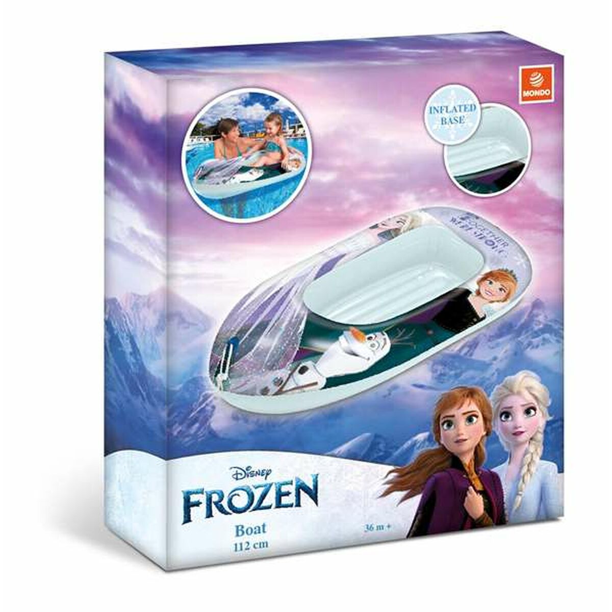 Uppblåsbar båt Frozen 112 cm - 2