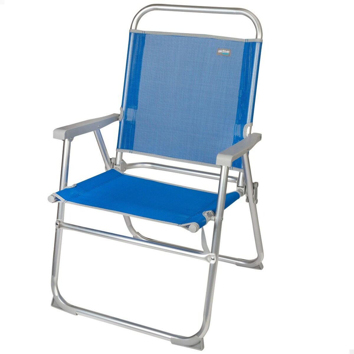Strandstol Aktive Gomera Blå 48 x 88 x 50 cm Aluminium Hopfällbar (4 antal) - 2