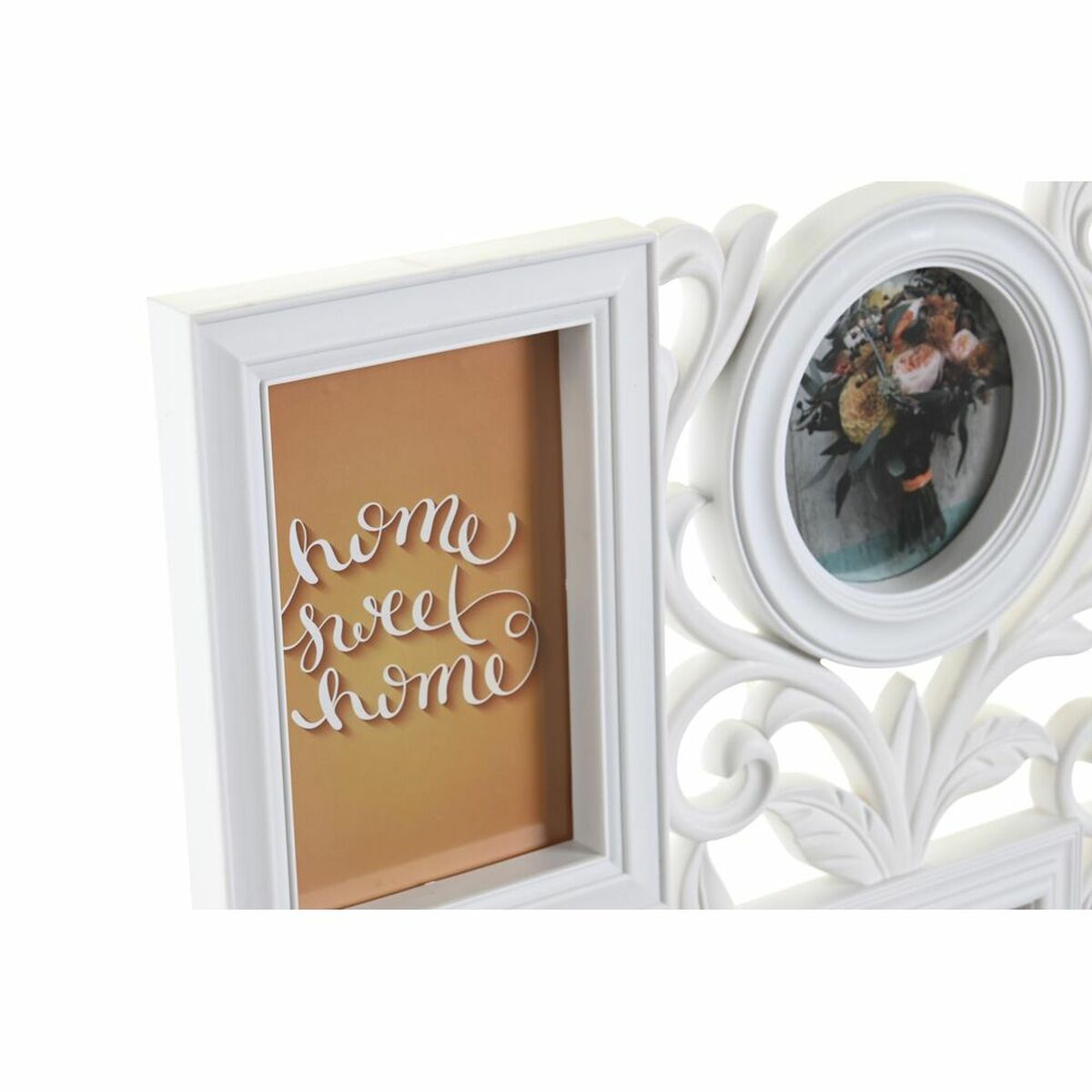 Fotoram DKD Home Decor 8 fotos Glas Vit PP (58 x 2 x 37,5 cm) (2 antal) - 3