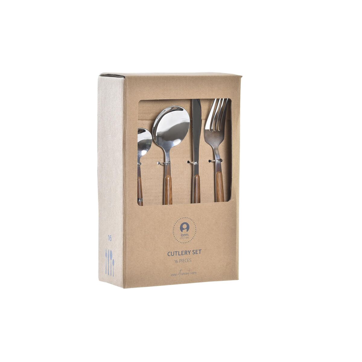 Bestick DKD Home Decor Silvrig Naturell Rostfritt stål (3 x 2 x 21 cm) - 2