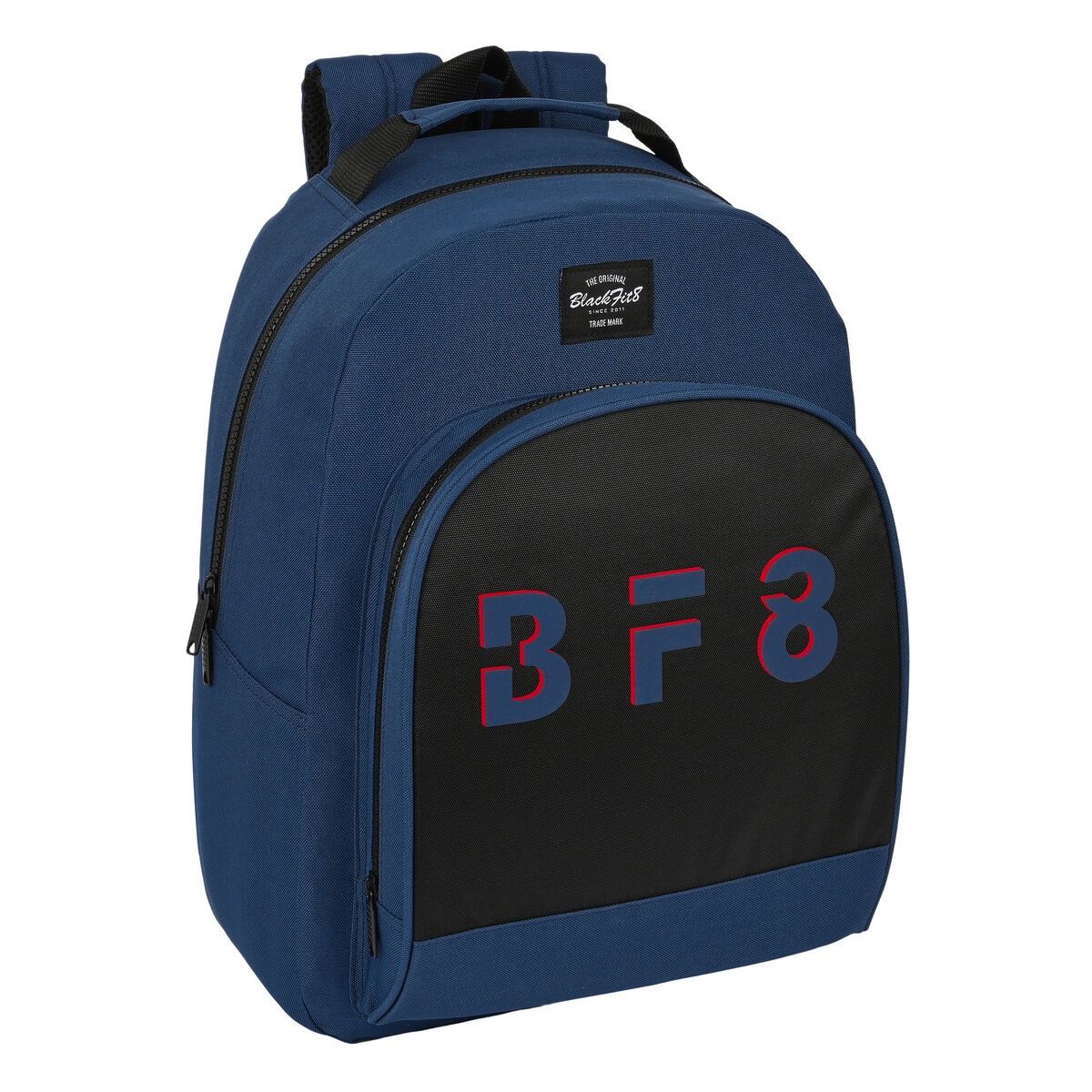 Skolryggsäck BlackFit8 Urban Svart Marinblå 32 x 42 x 15 cm