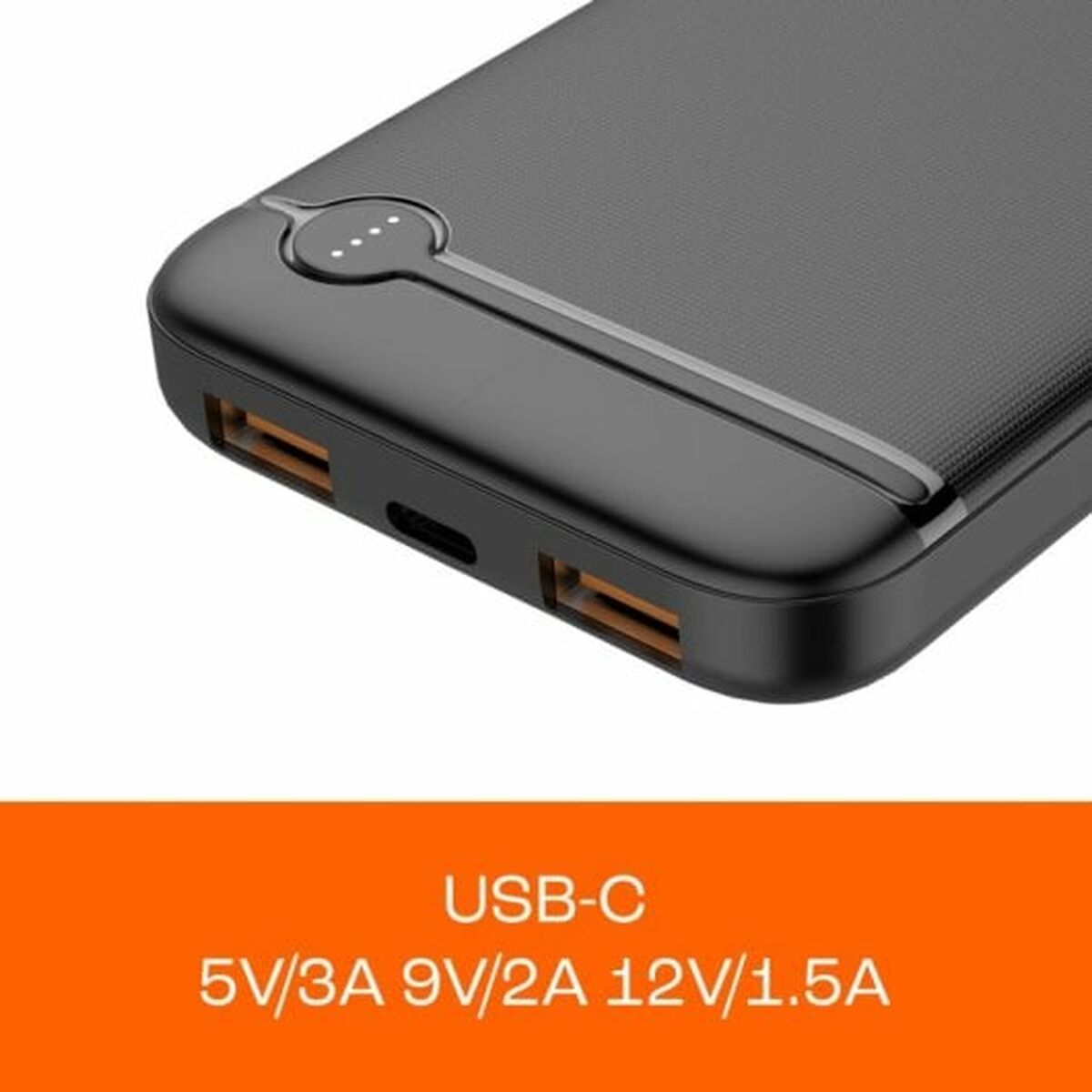 Powerbank PcCom Essential Svart 10000 mAh 20 W - 5