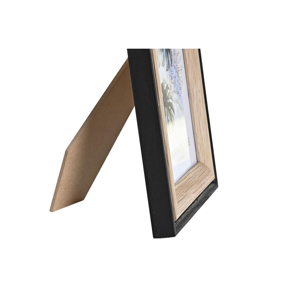 Fotoram DKD Home Decor Grå Beige Brun Vit Tropiskt Trä MDF (15 x 1,5 x 20 cm) (4 antal) - 2