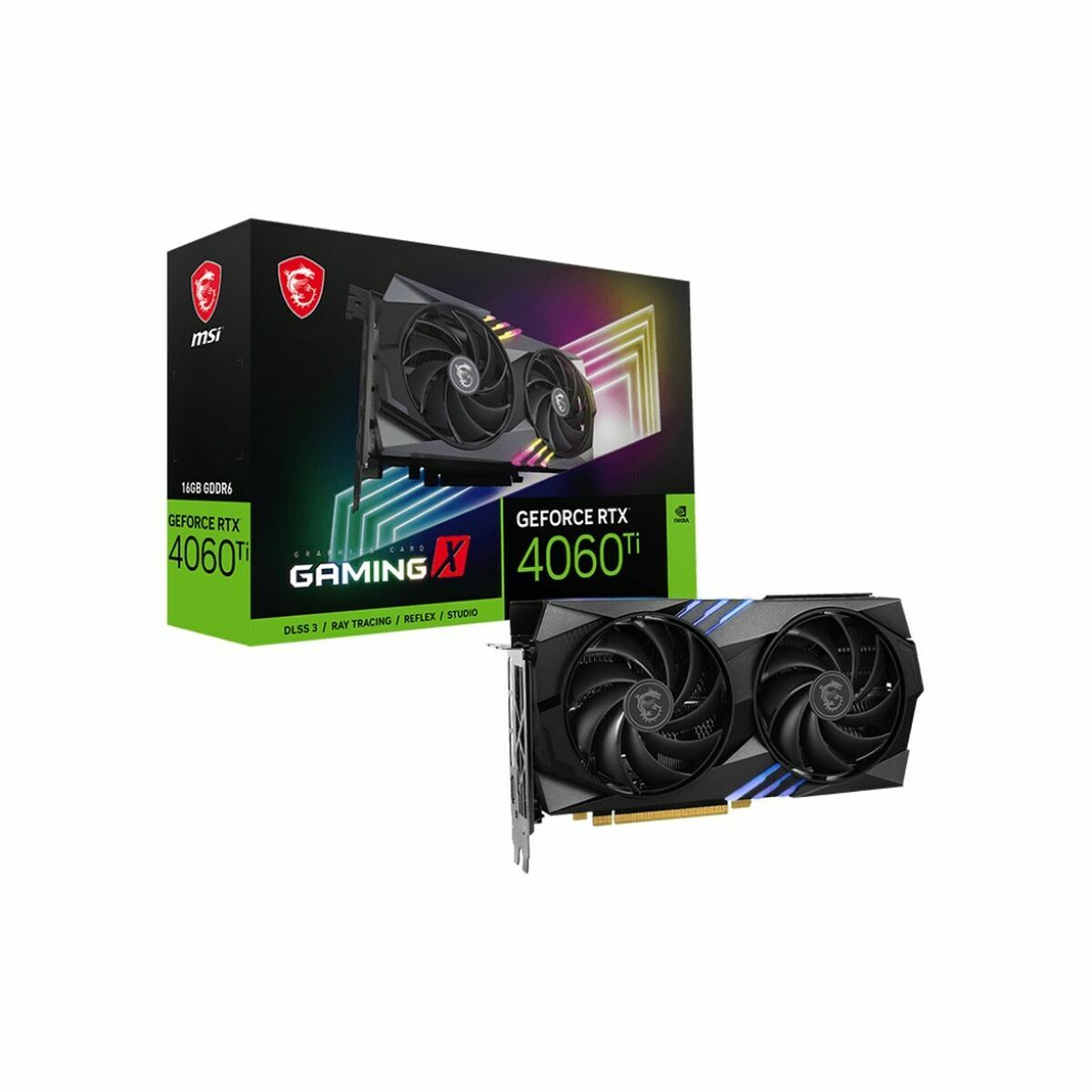 Grafikkort MSI GeForce RTX 4060 Ti GAMING X 16 GB GDDR6 Geforce RTX 4060 Ti