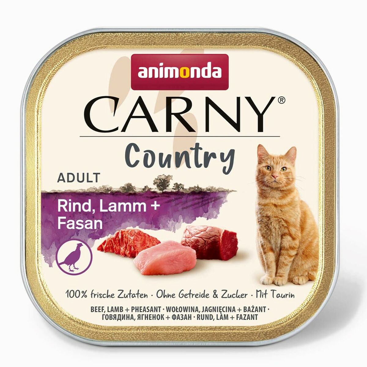 Kattmat Animonda Carny Country Beef Cordero + Faisan 100 g