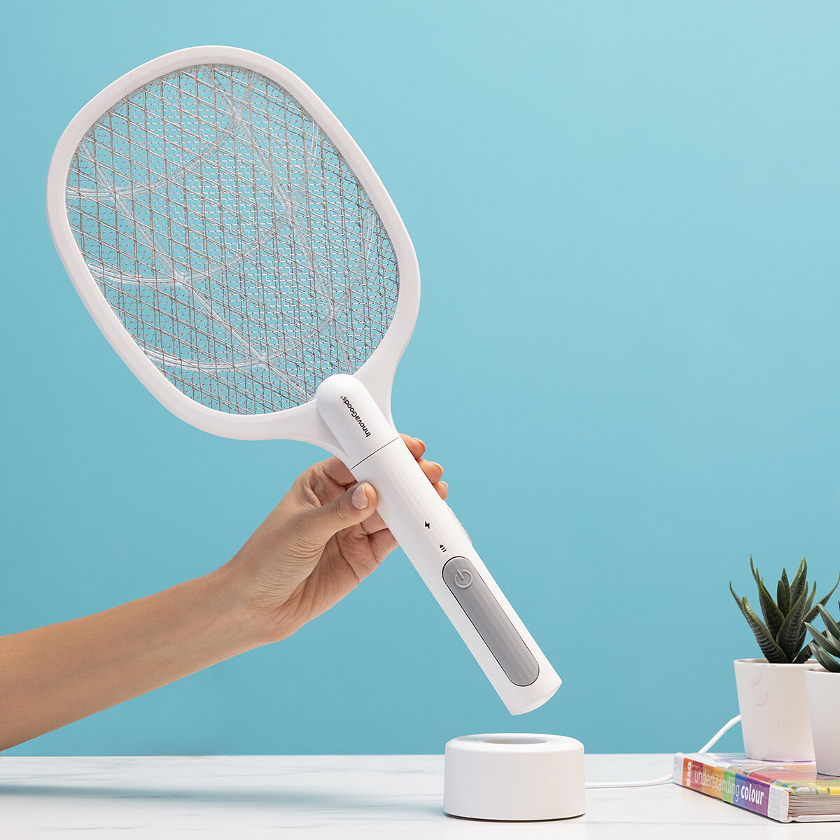 2-i-1 Uppladdningsbart Insektsdödande Racket med UV-ljus KL Rak InnovaGoods - 14