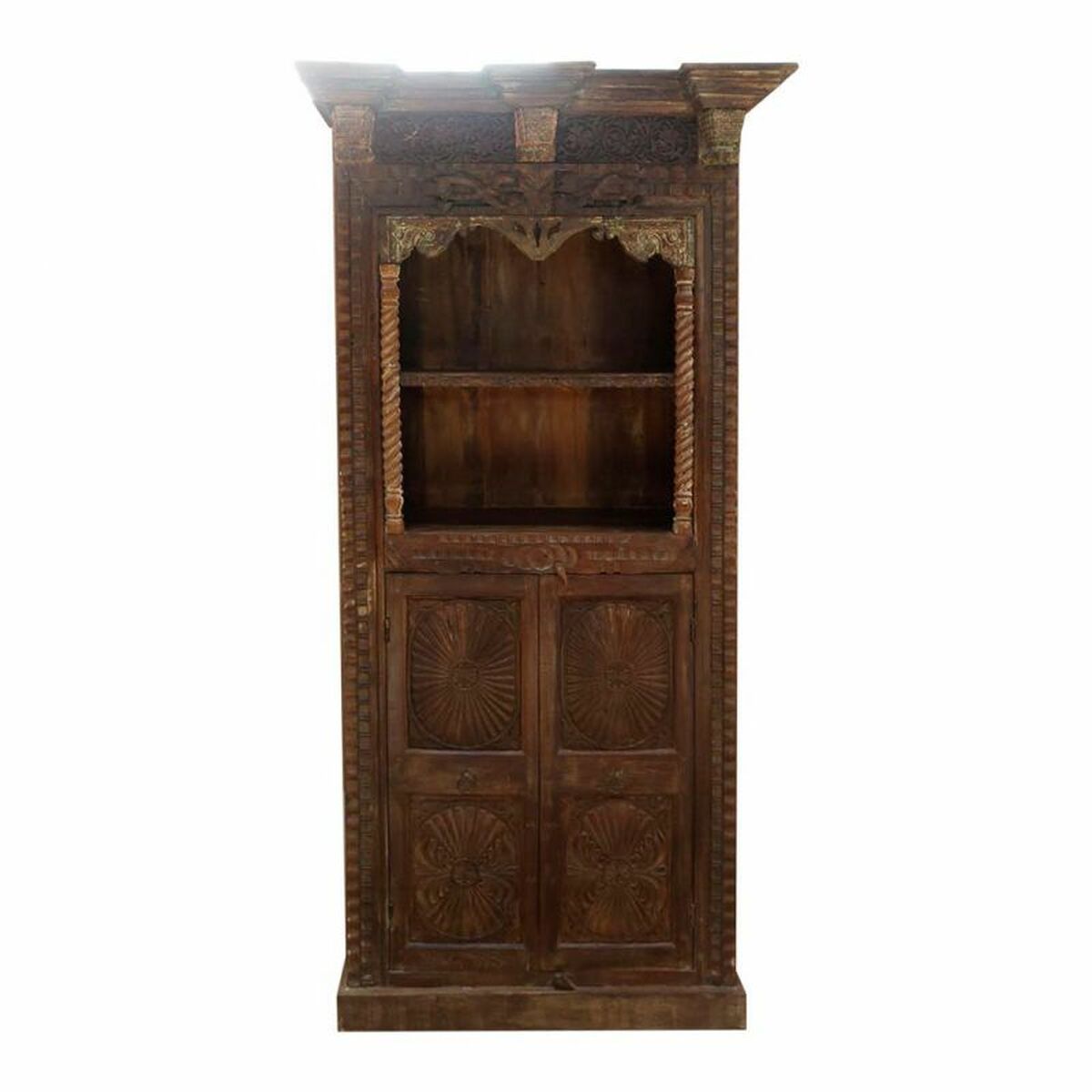 Bokhylla Alexandra House Living Brun Trä 53 x 217 x 99 cm - 3