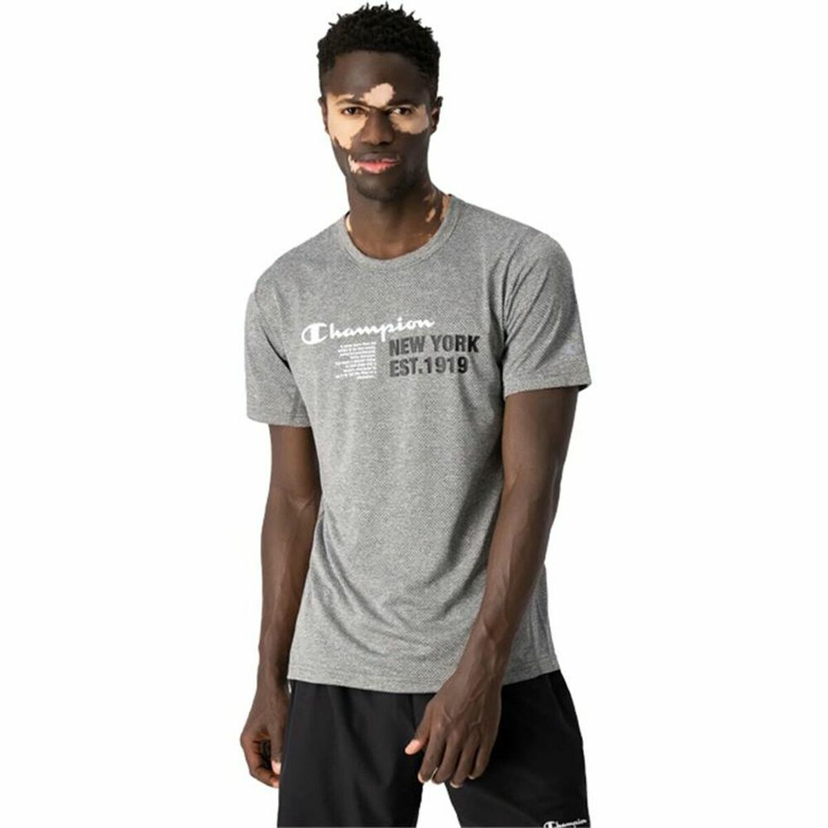 Sporttröja med ärmar Champion  Crewneck Mörkgrå - 9